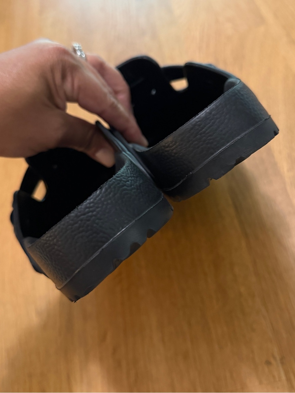 Birkenstock 38 Black EVA Boston Slip On Clogs Medium Narrow Width - Picture 5 of 10